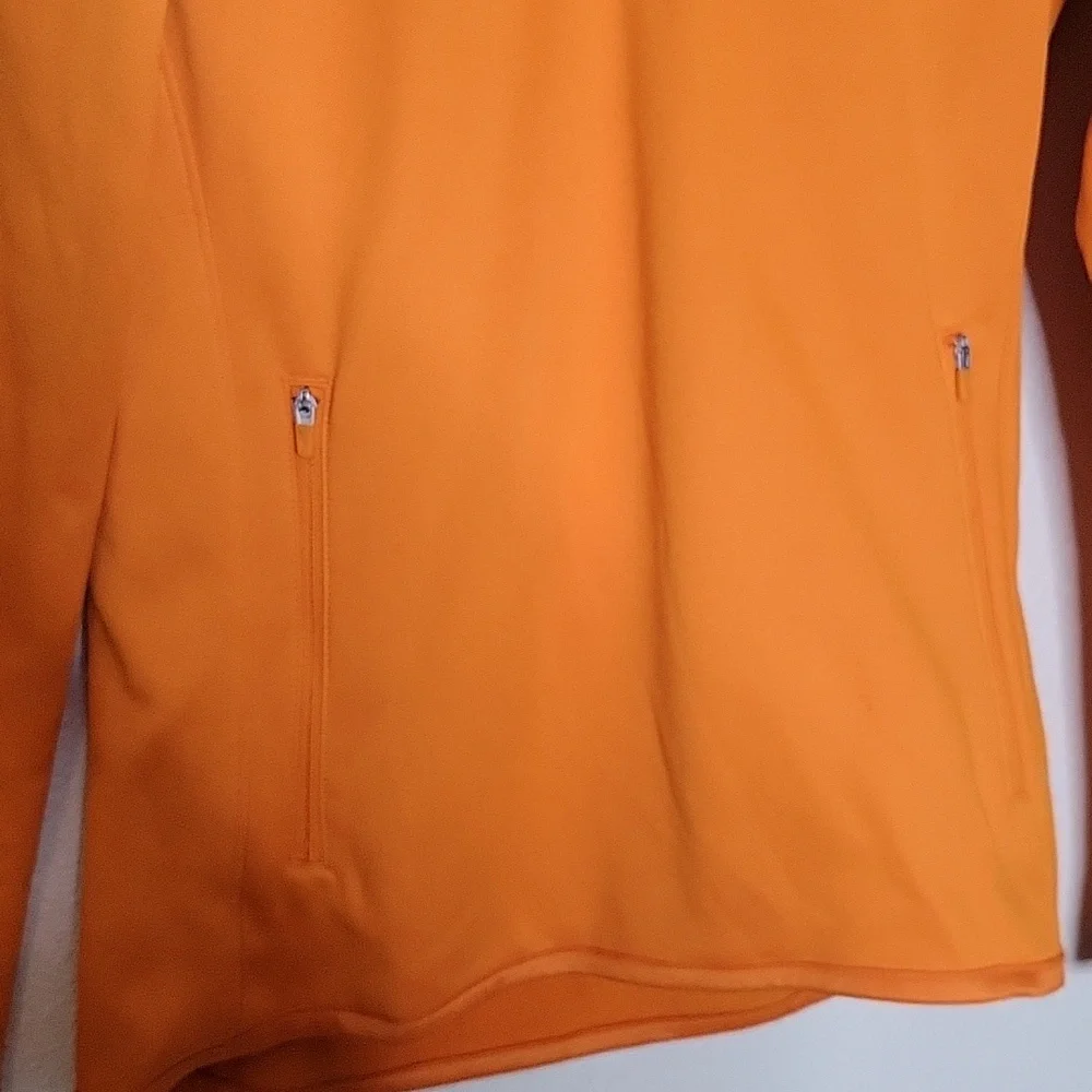 Nike Golf Bright Orange Fleece Lined Half Zip Jacket - Picture 2 of 10